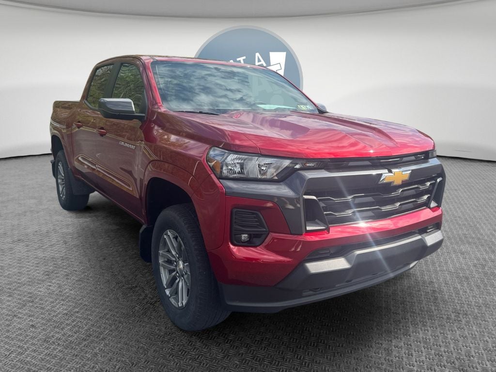2024 Chevrolet Colorado LT in Radiant Red Tintcoat — front three-quarter view
