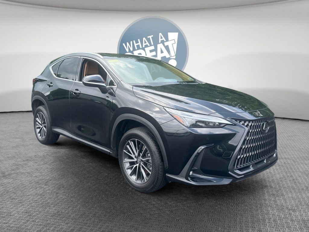 2023 Lexus NX 350 Premium in Caviar — front three-quarter view