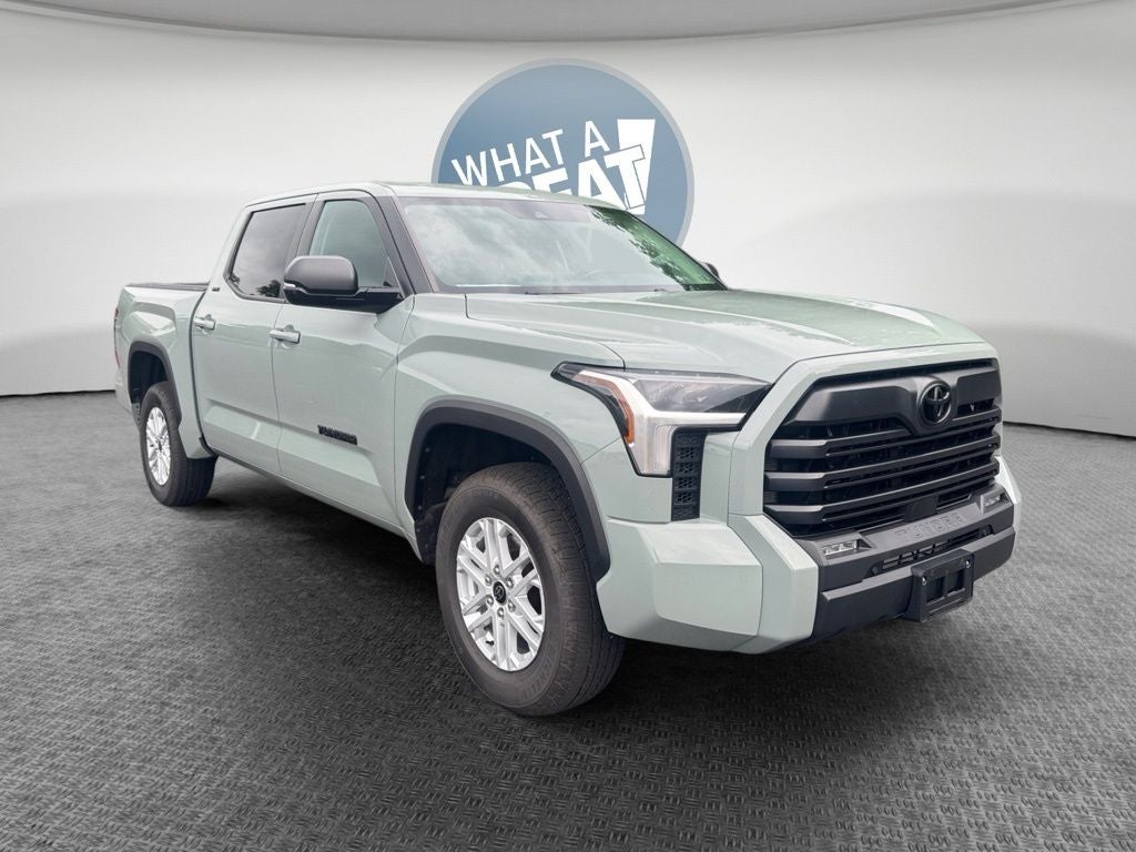 2024 Toyota Tundra SR5 in Lunar Rock — front three-quarter view