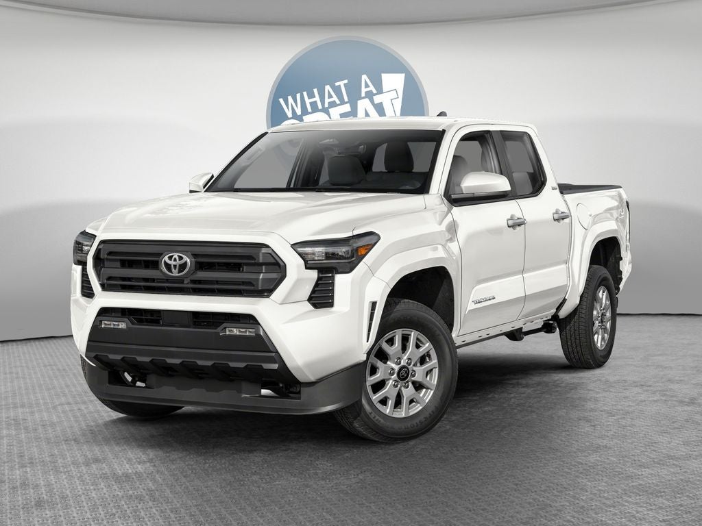 2026 Toyota Tacoma SR5 in Ice Cap — front three-quarter view
