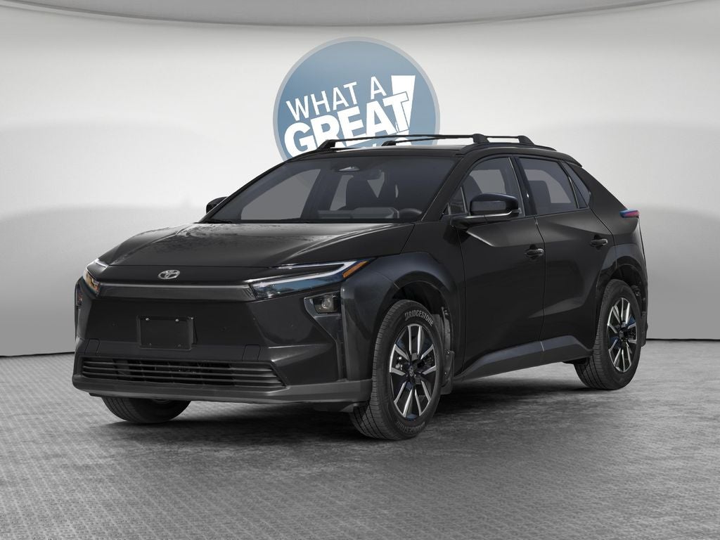 2026 Toyota bZ XLE in Midnight Black Metallic — front three-quarter view